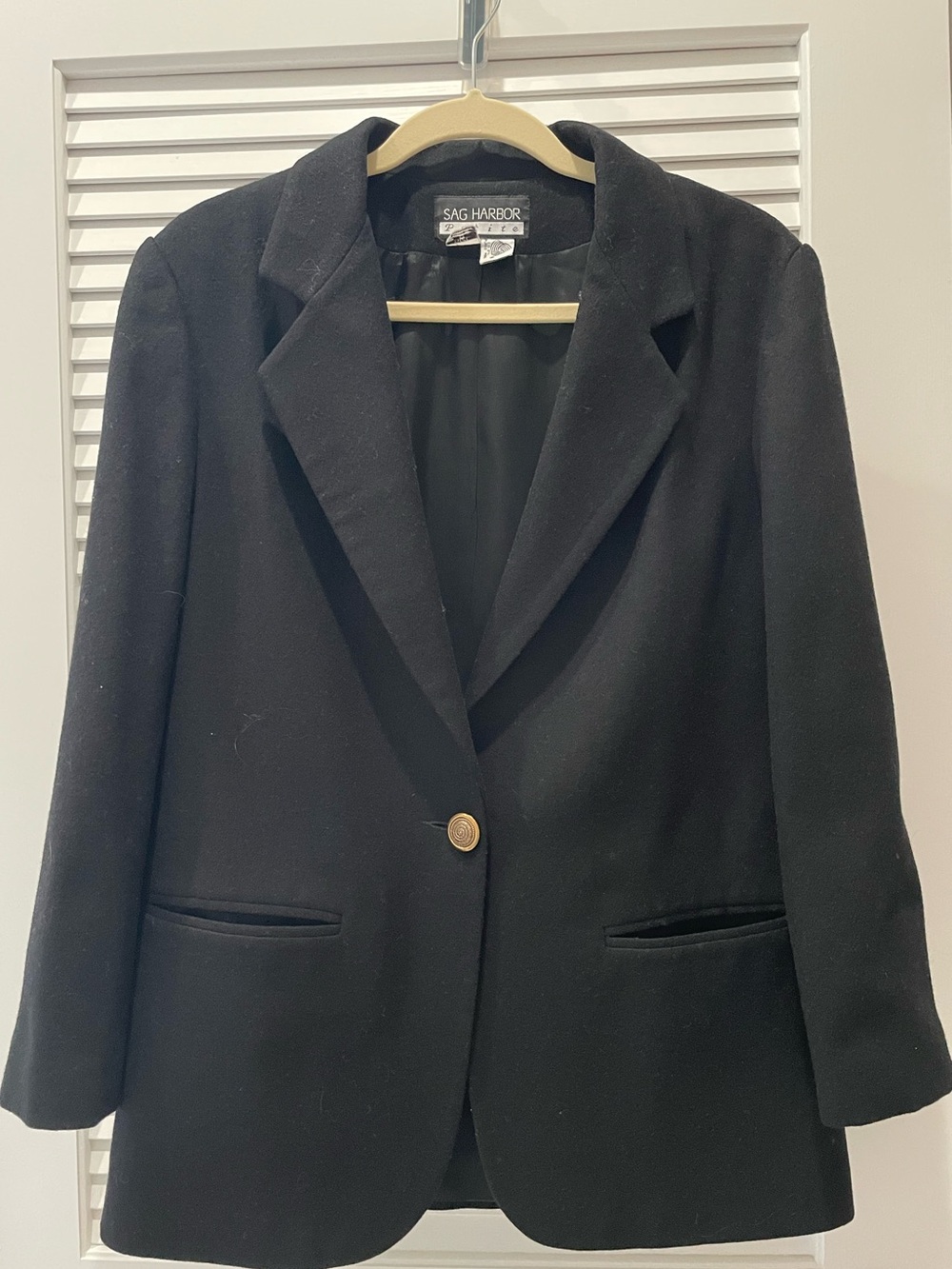 Vintage Sag Harbor Petite 100% Wool Blazer 90s